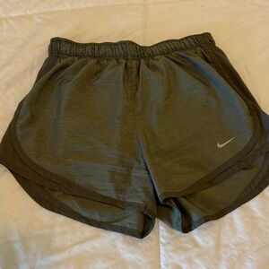 Nike Women's Dark Green Athletic Shorts
